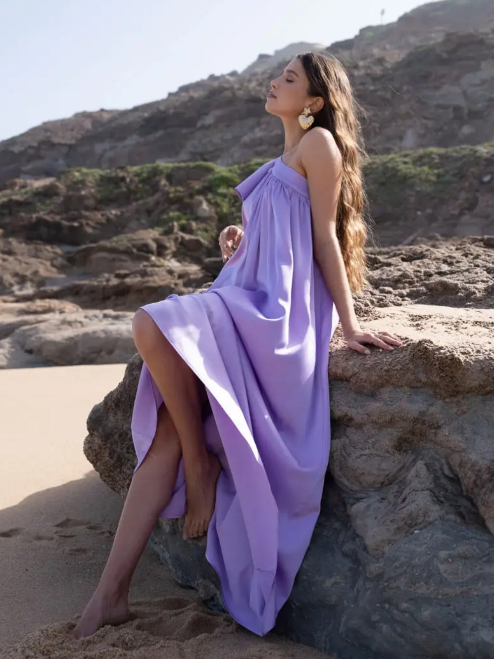 Lilac Fields Asymmetrical Dress
