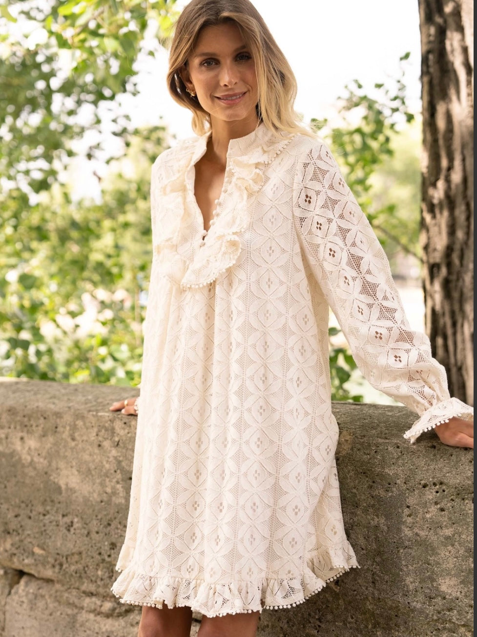 Eugenie Cotton Lace Dress