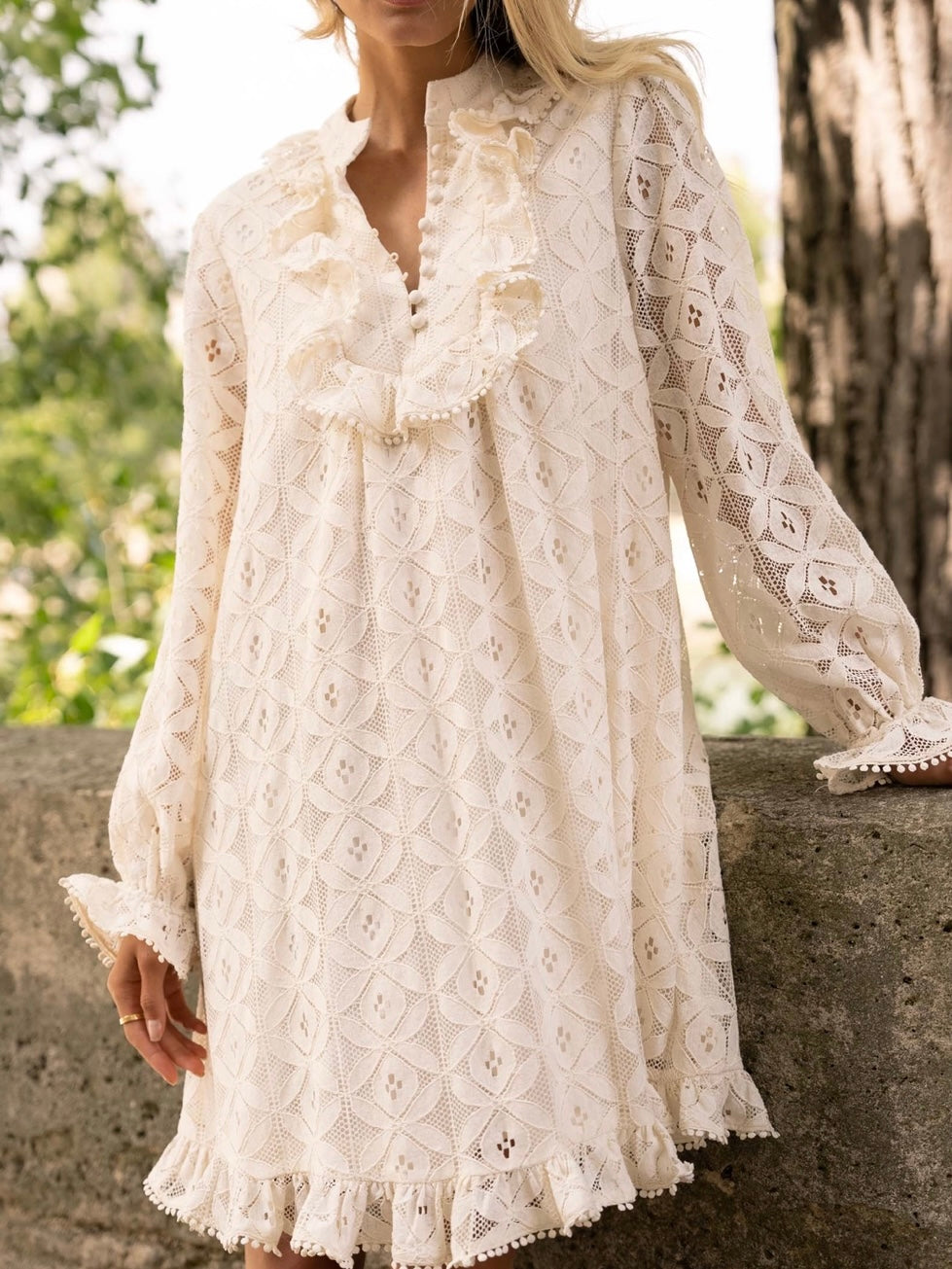 Eugenie Cotton Lace Dress