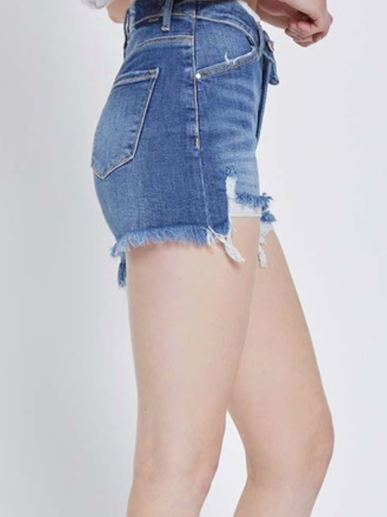 The Folded Waist Jean Shorts