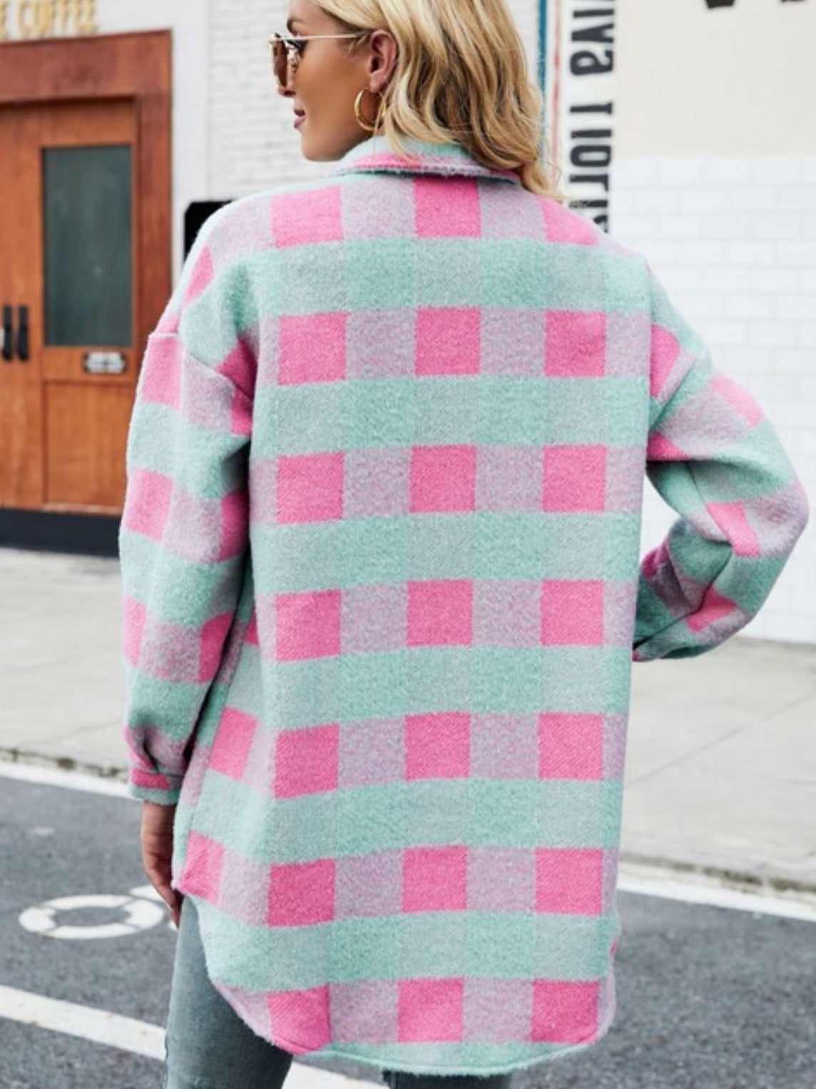 Ocean Side Plaid Shacket