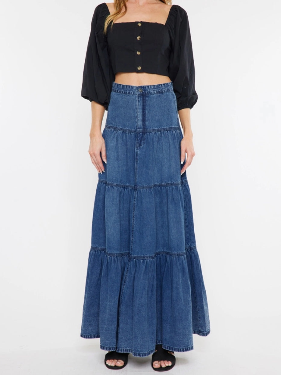 Arizona Denim Maxi Skirt
