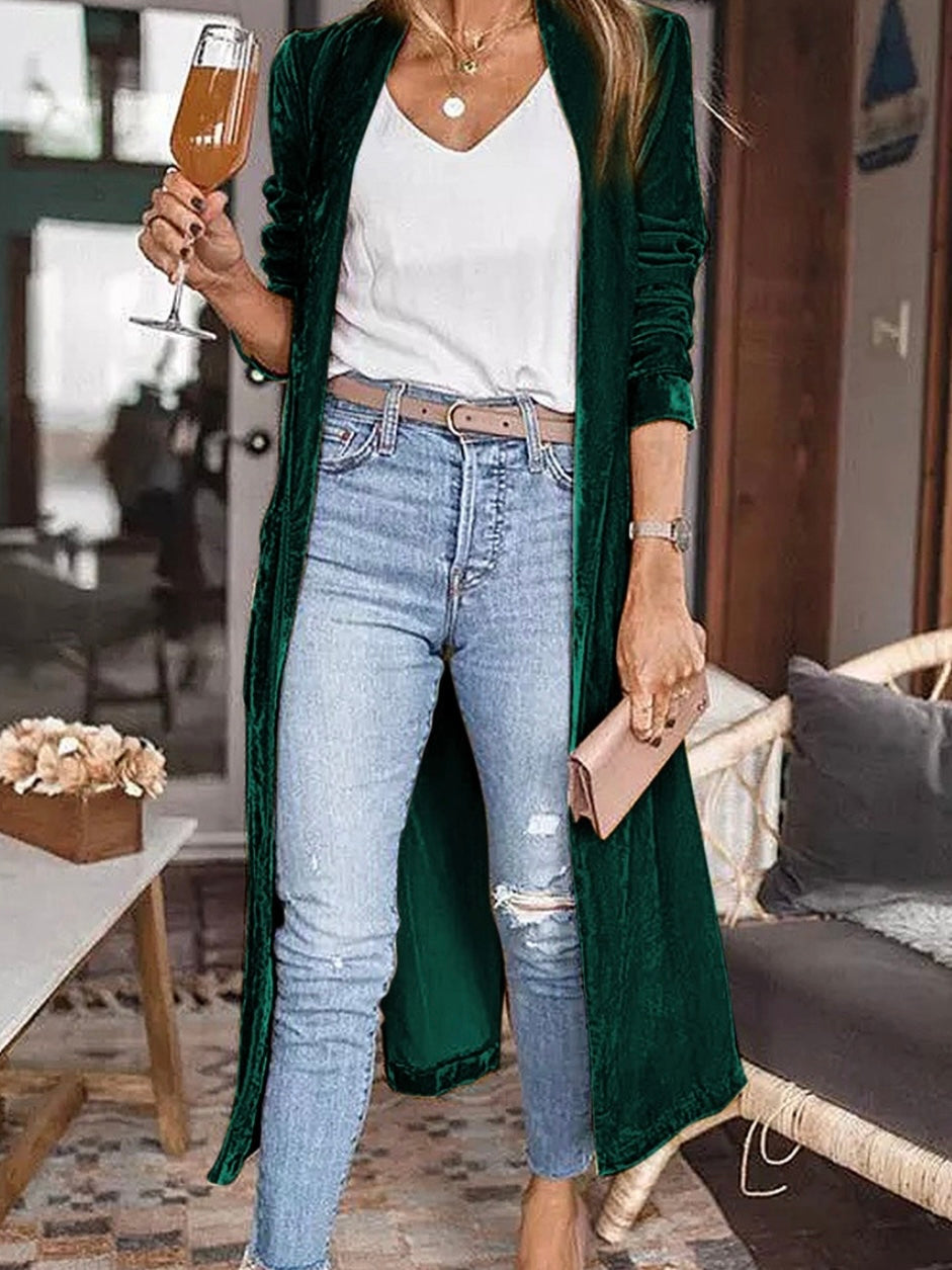 Velvet Vibe Long Duster