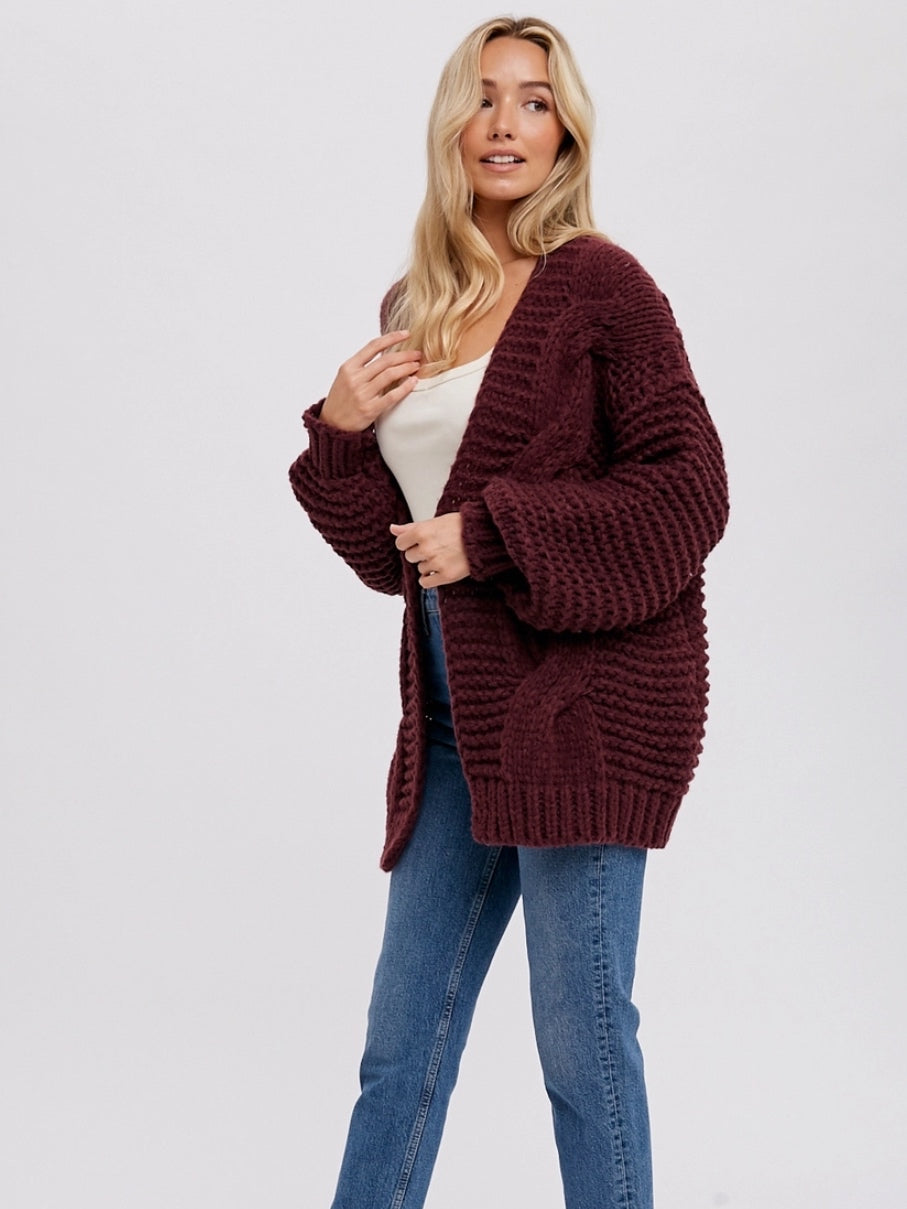 Chunky Cable Cardigan