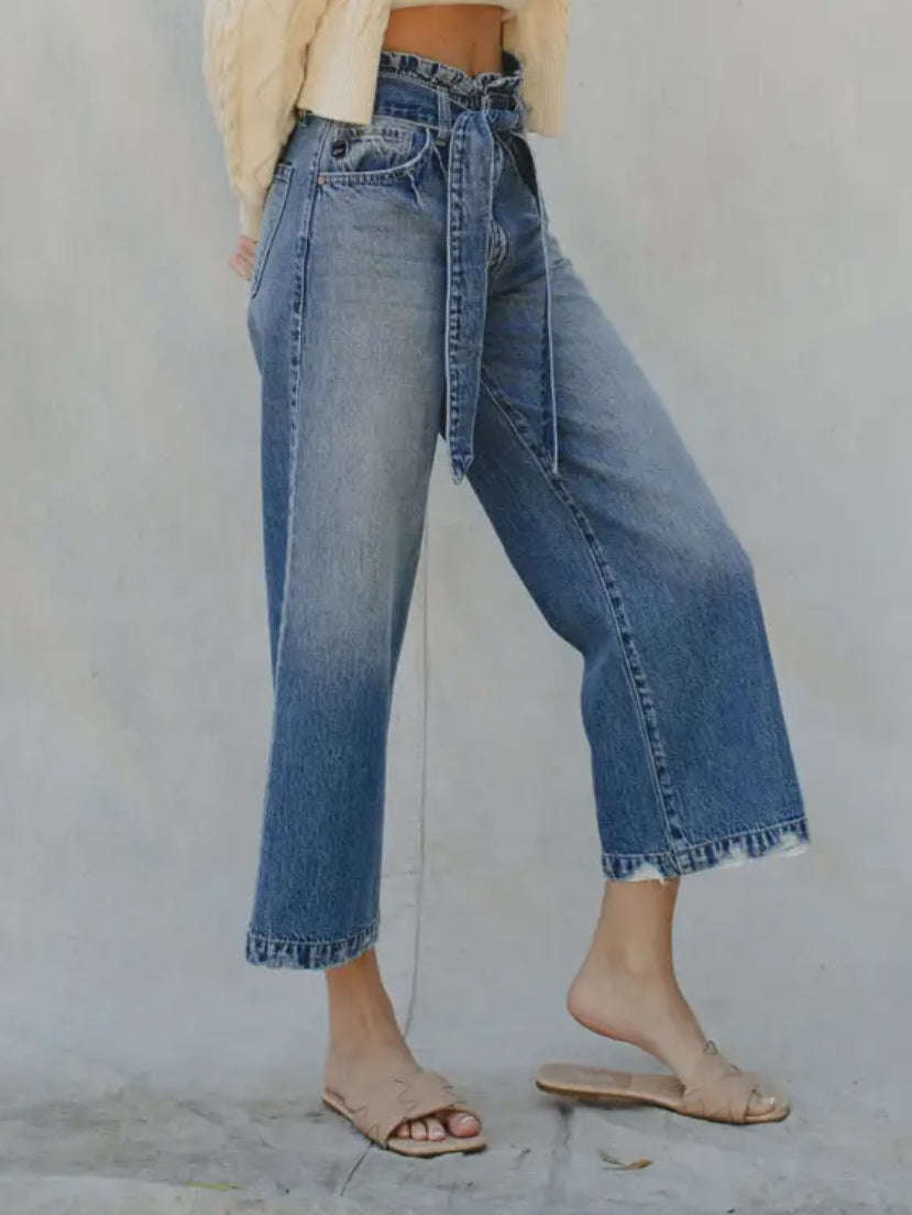 Kancan Paperbag Wide Leg Jeans