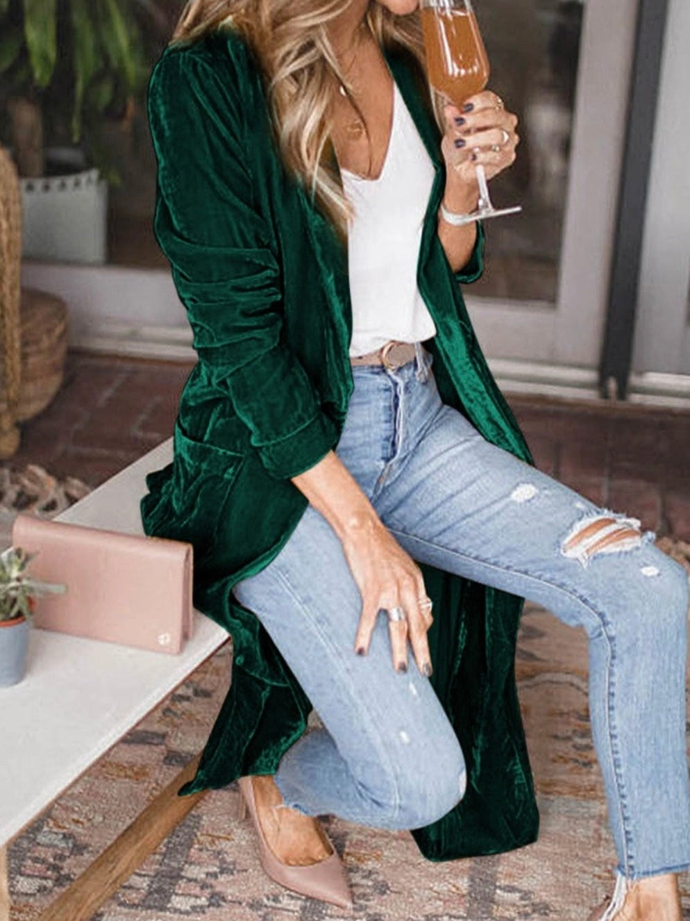 Velvet Vibe Long Duster