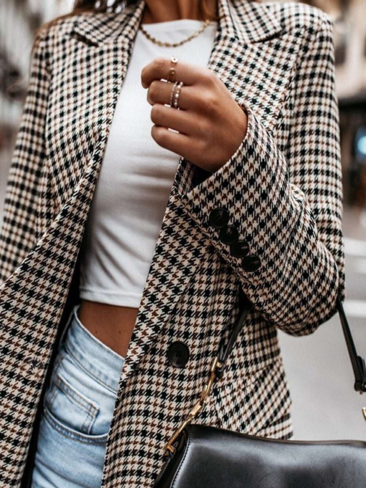 Viv Plaid Blazer