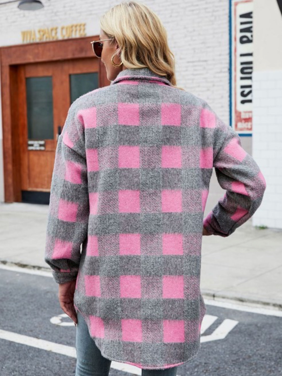 Ocean Side Plaid Shacket