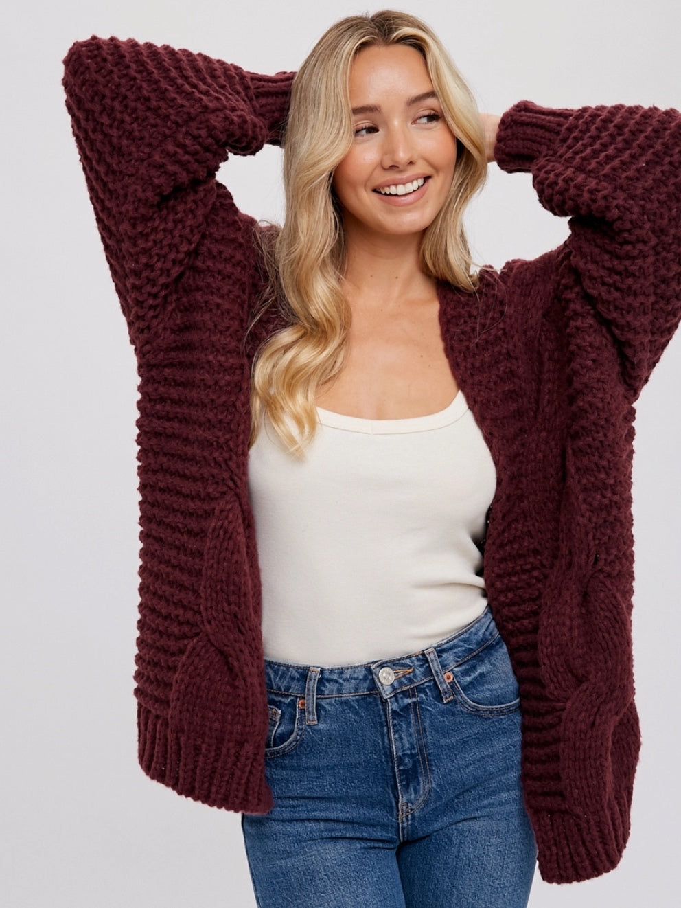Chunky Cable Cardigan