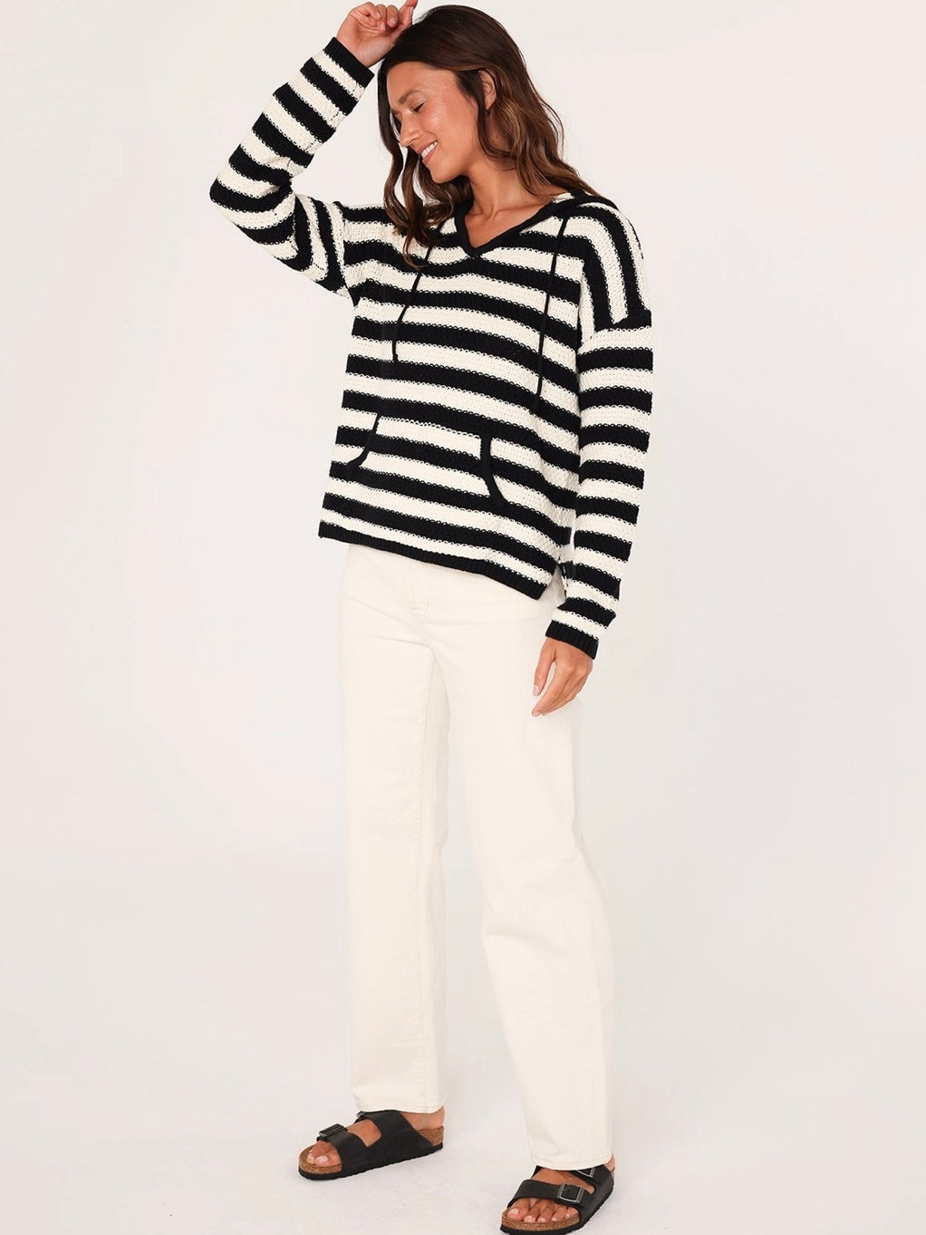 The Striped Knit Hoodie