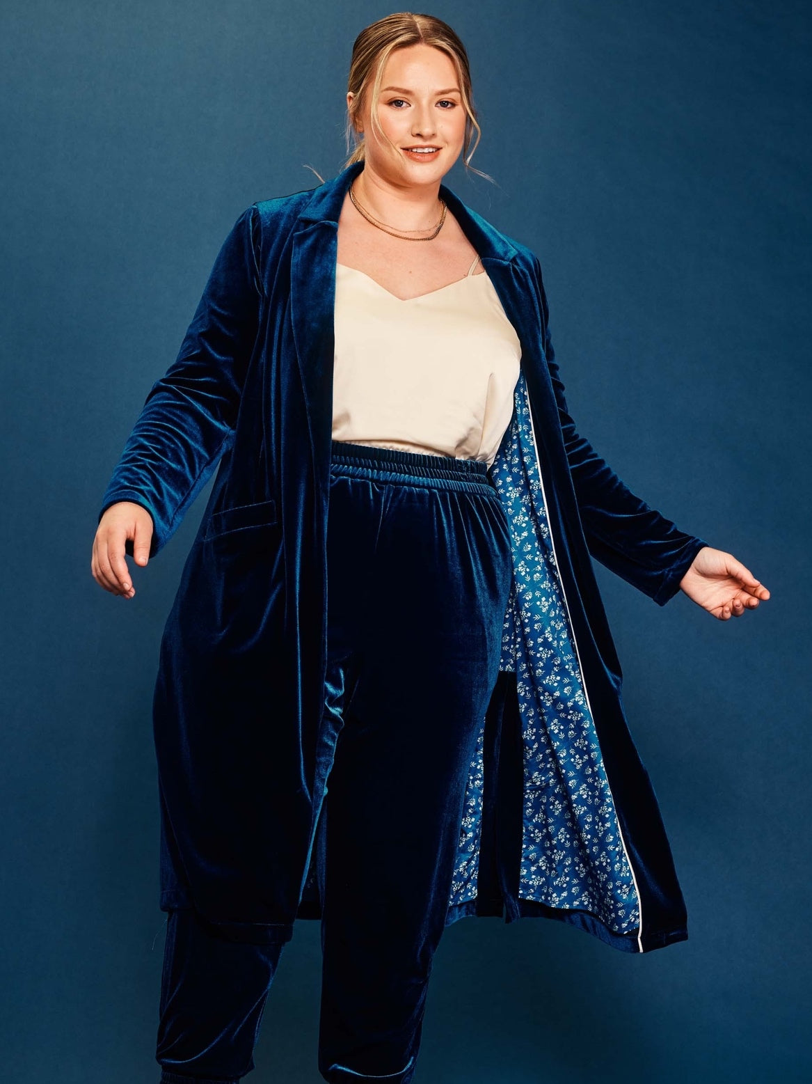 Royalty Velvet Duster Coat