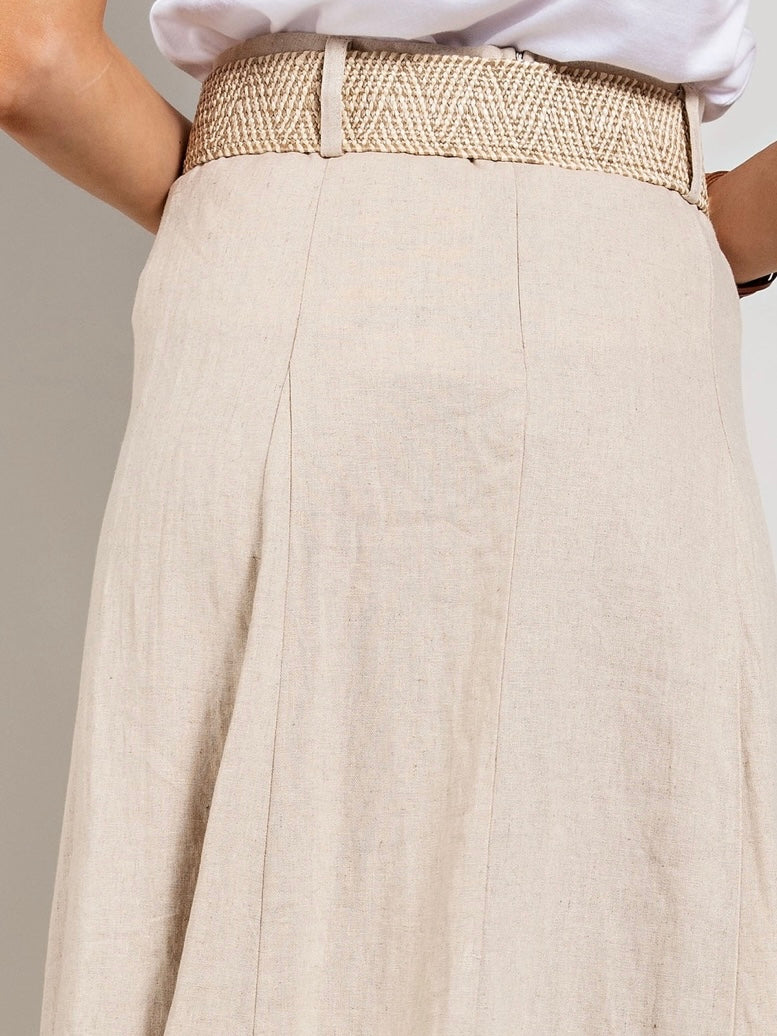 Linen Maxi Skirt