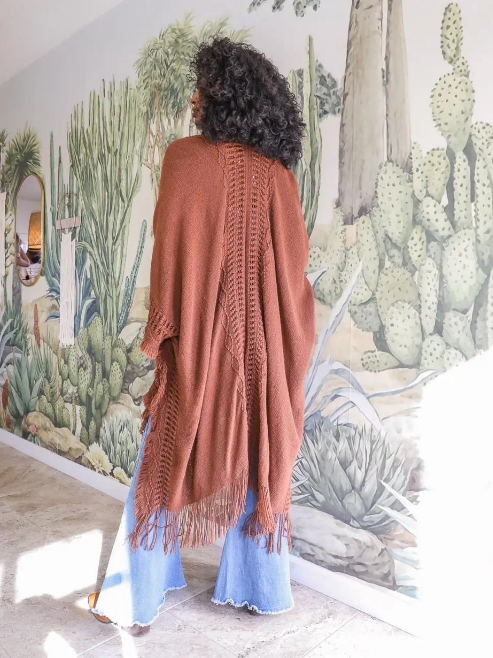 Frayed Boho Ruana