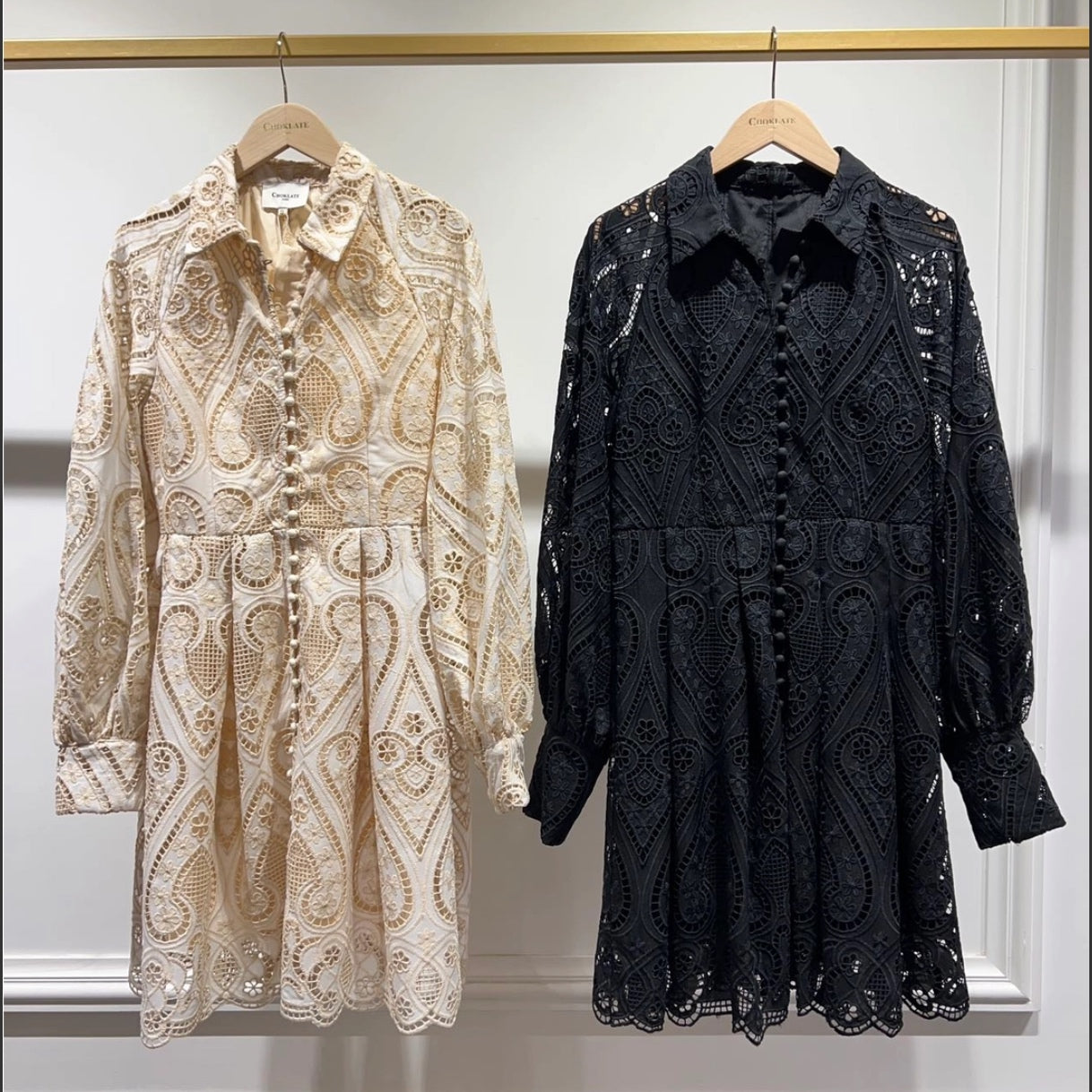 Sloane Embroidered Cotton Lace Dress