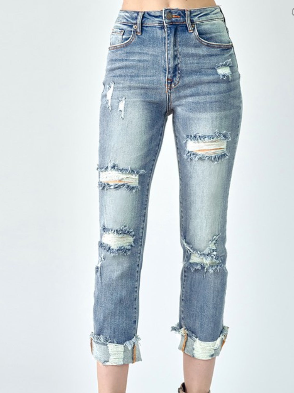 Turn It Up Distressed Jeans