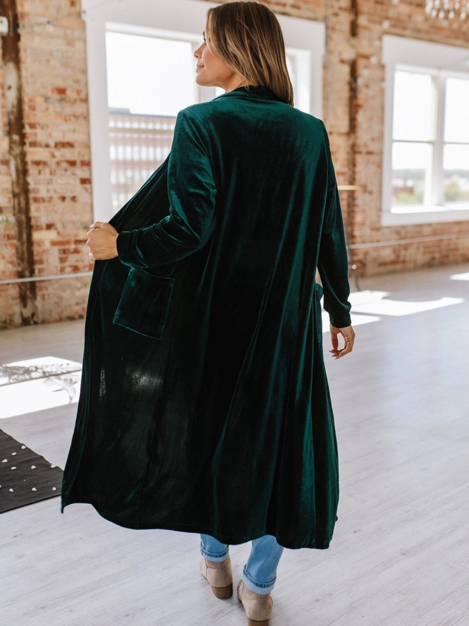 Velvet Vibe Long Duster