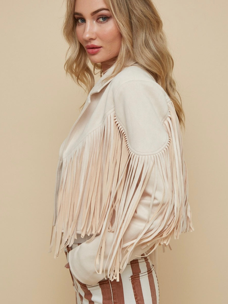 Get Fringed Boho Jacket
