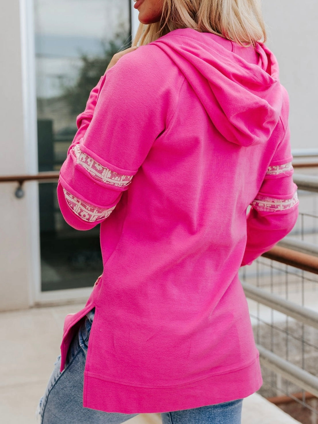 The Cut Out Side Slit Hoodie