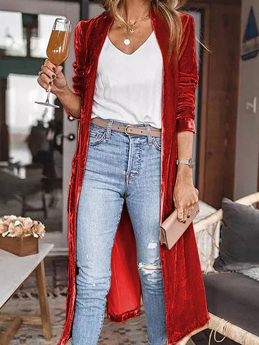 Velvet Vibe Long Duster
