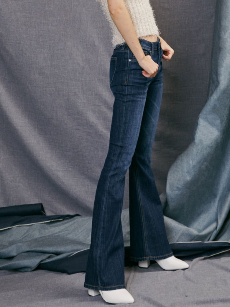 Celina Mid Rise Flare Jeans