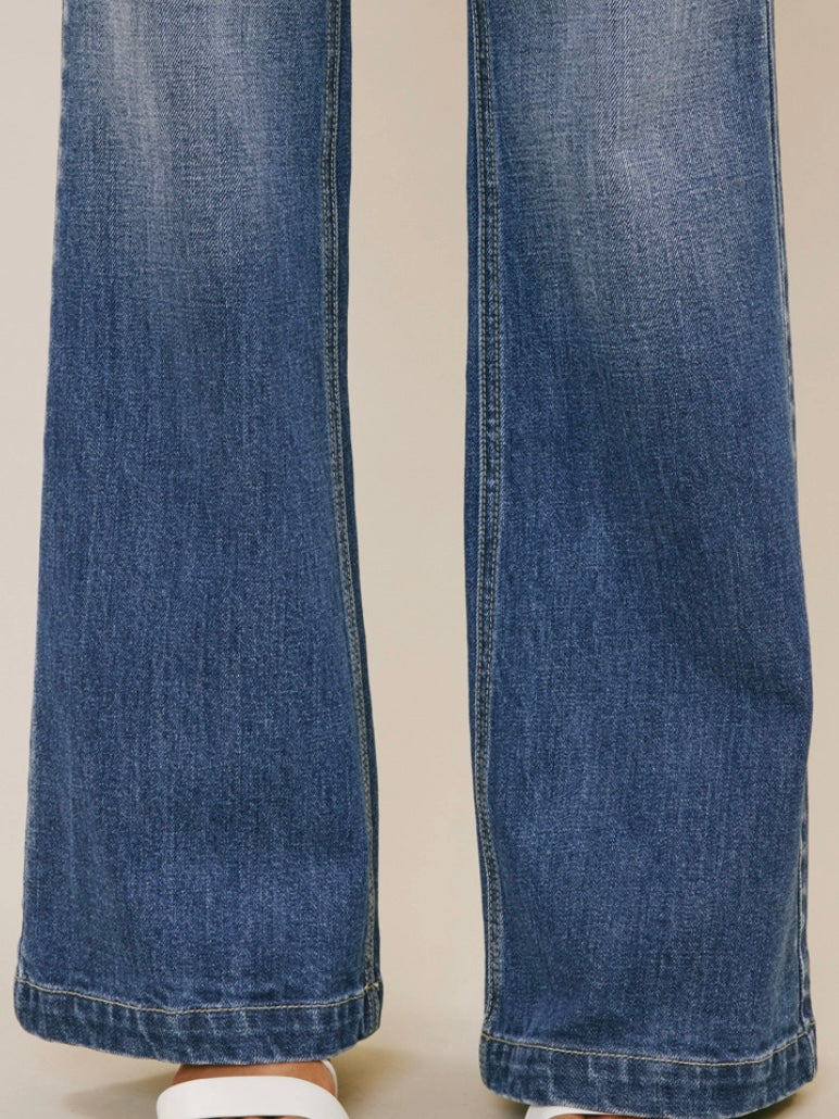 Promise Belted Paperbag Waist Jeans