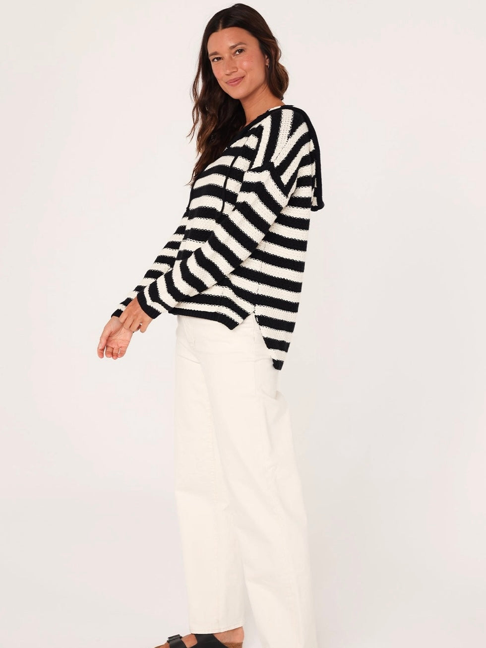 The Striped Knit Hoodie