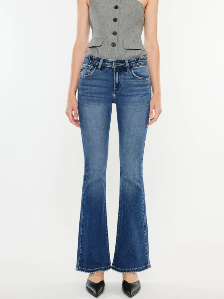 Melina Mid Rise Flare Jeans