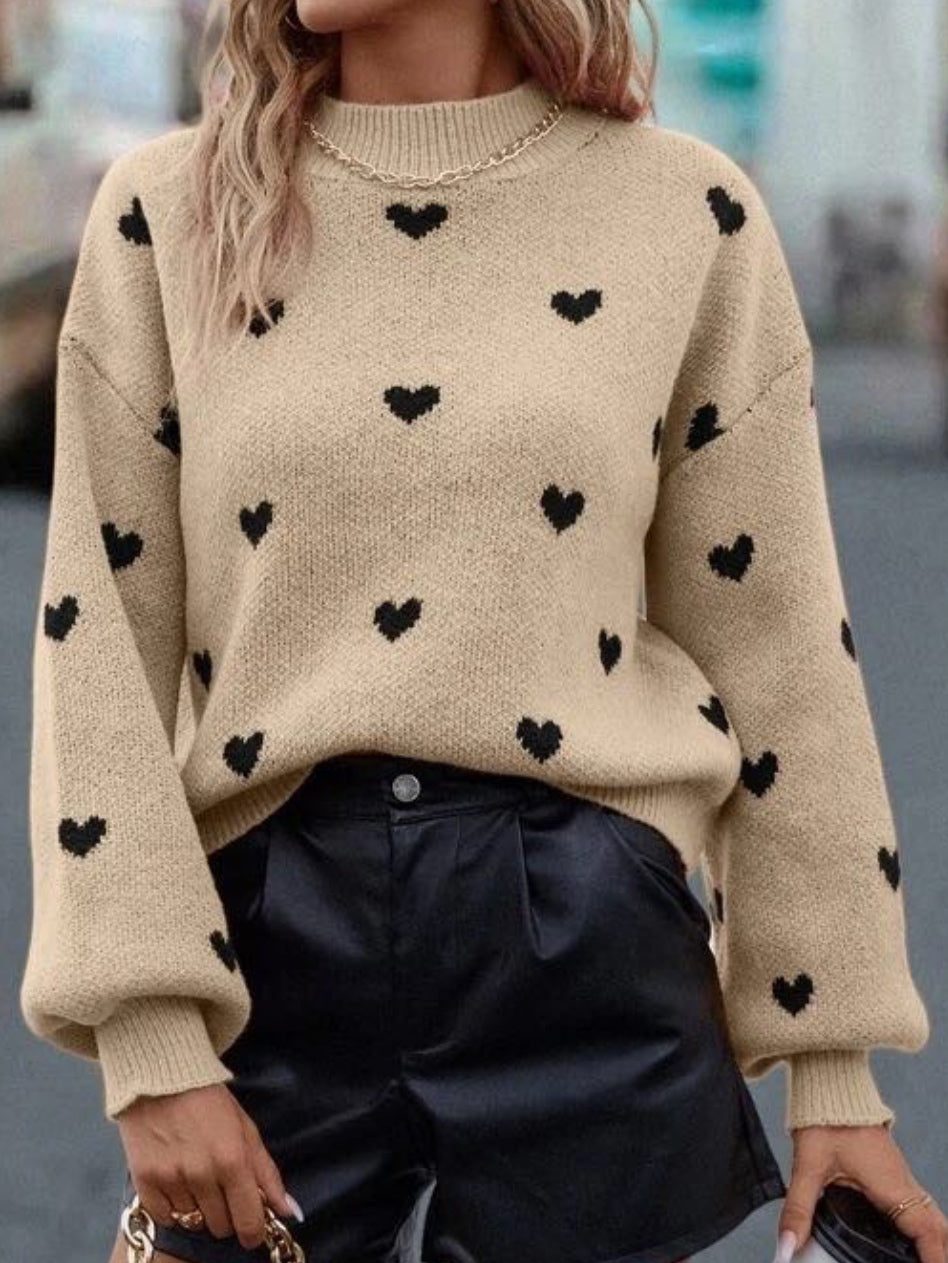 Heart All Over Sweater