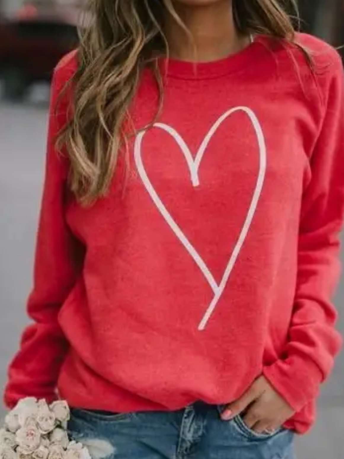Red Heart Sweatshirt