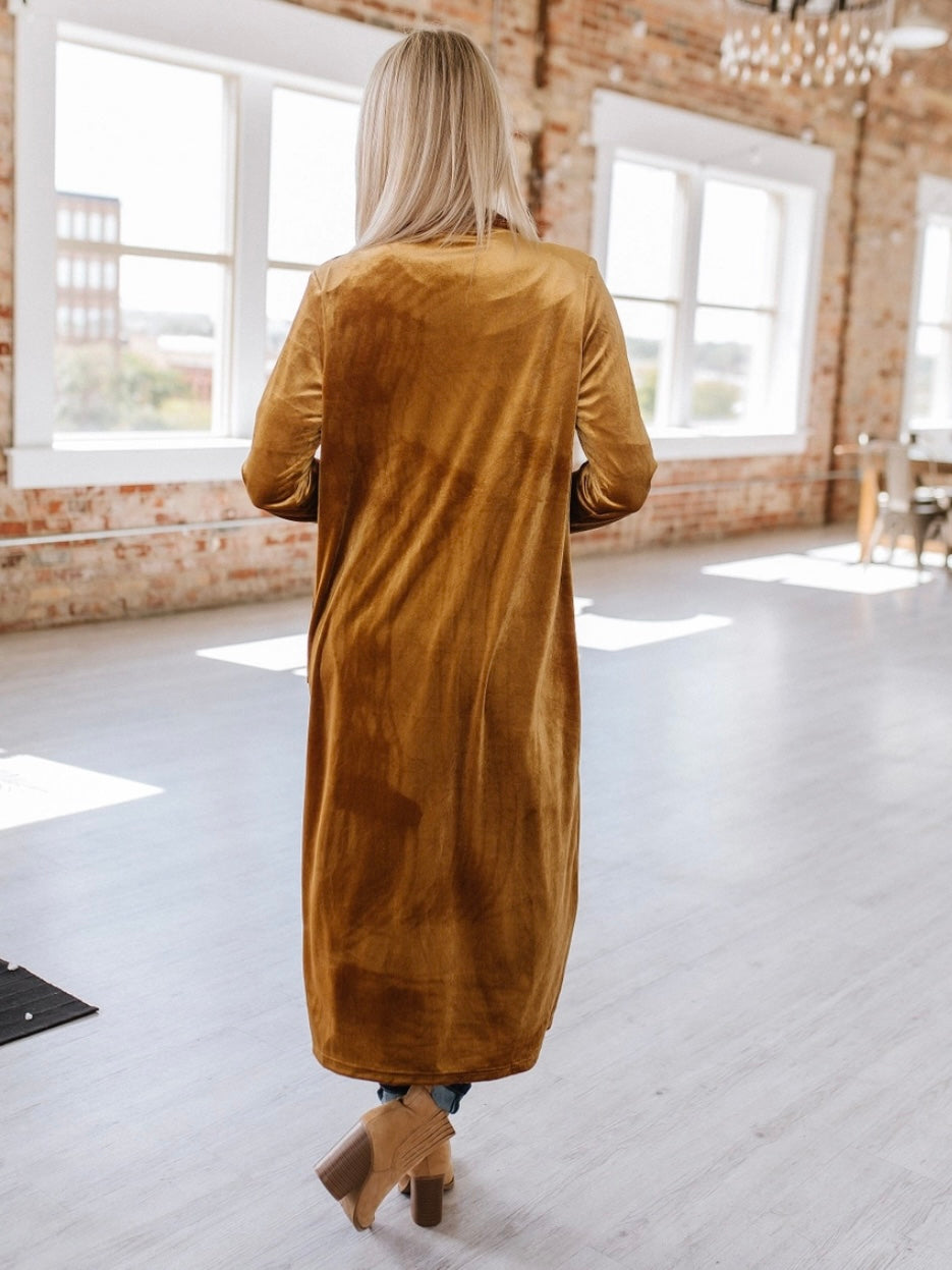 Velvet Vibe Long Duster