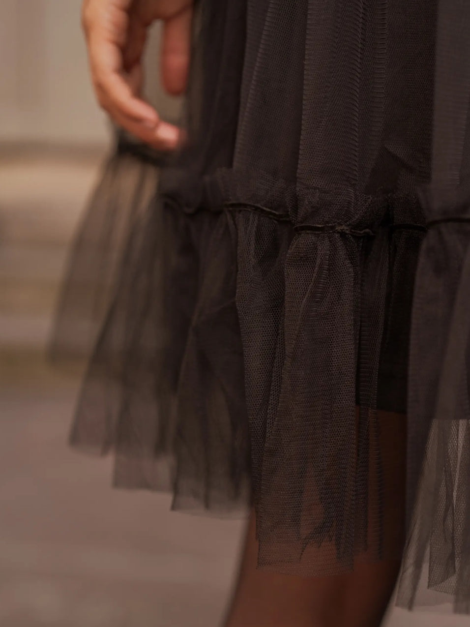 Bardot Tulle Mini Dress