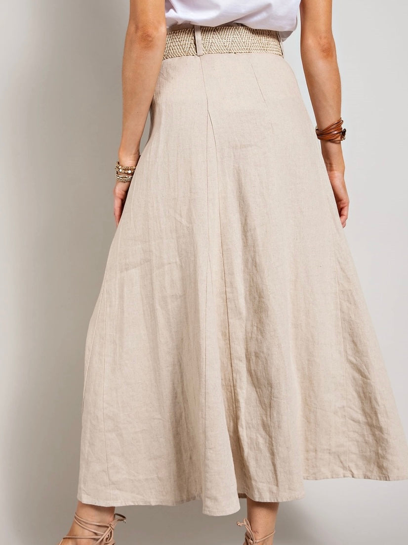 Linen Maxi Skirt