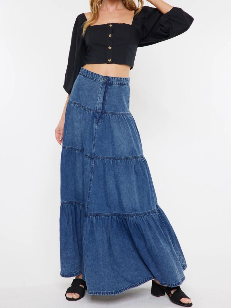 Arizona Denim Maxi Skirt