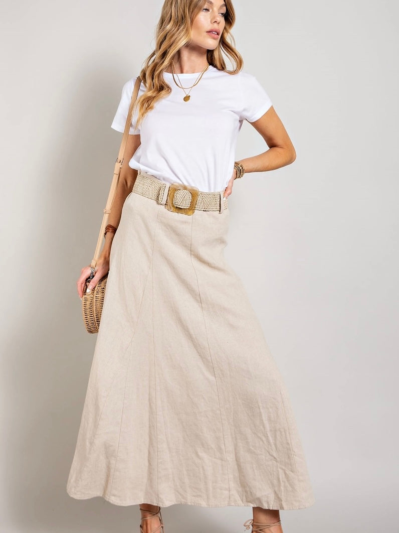 Linen Maxi Skirt