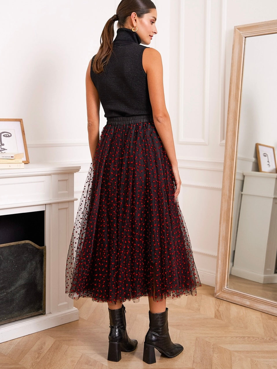 Tulle Heart Tutu Skirt