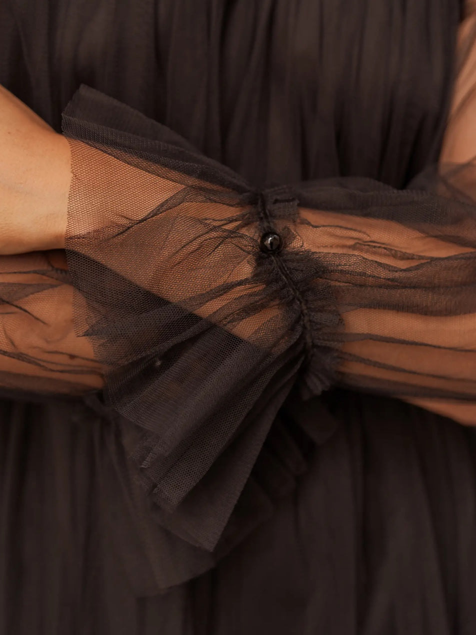 Bardot Tulle Mini Dress