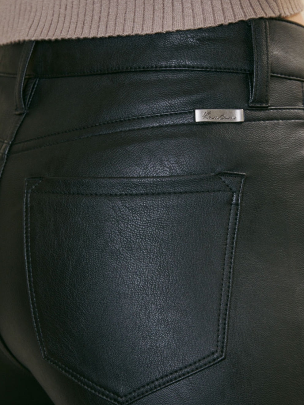 Keke Faux Leather Jeans