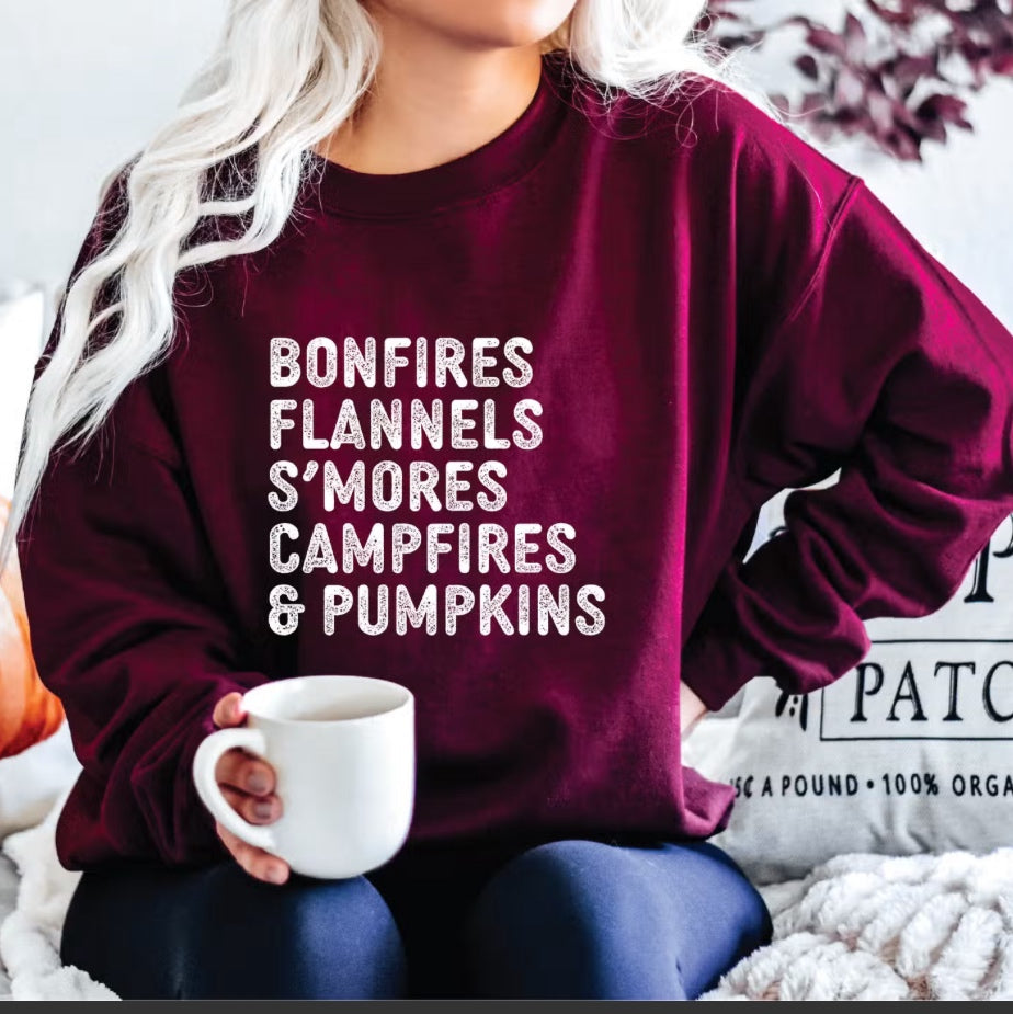 Bonfires + Flannels Sweatshirt