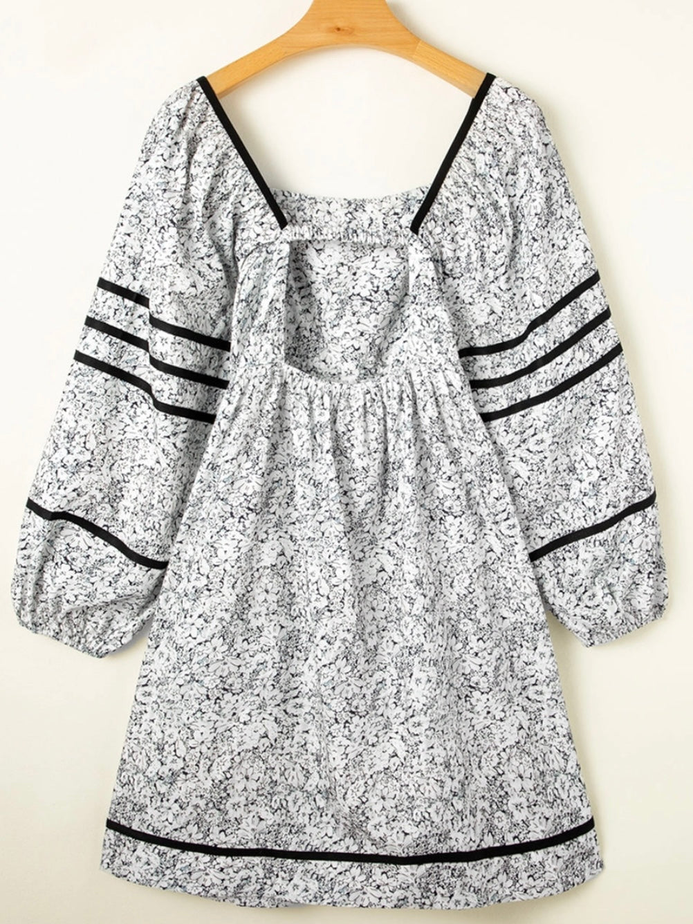 Midnight Bloom Open Back Dress