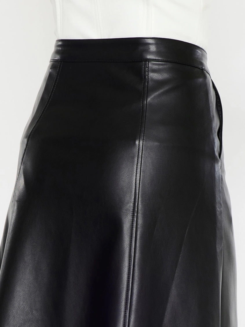 Charlie Faux Leather Skirt