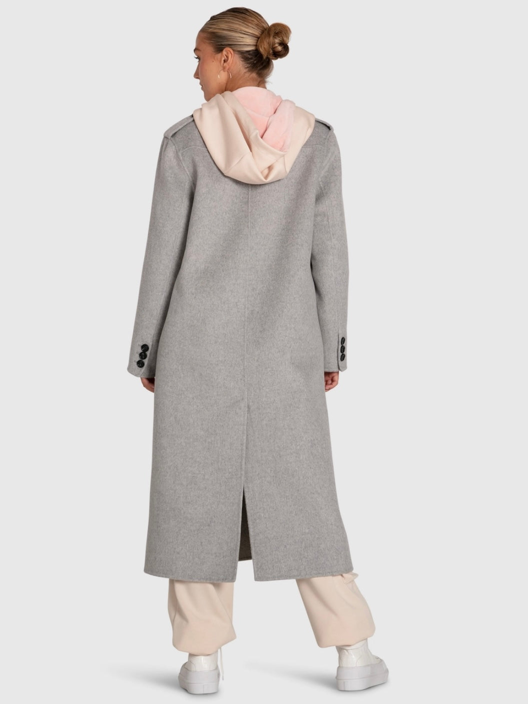 Tainted Longline Grey Coat