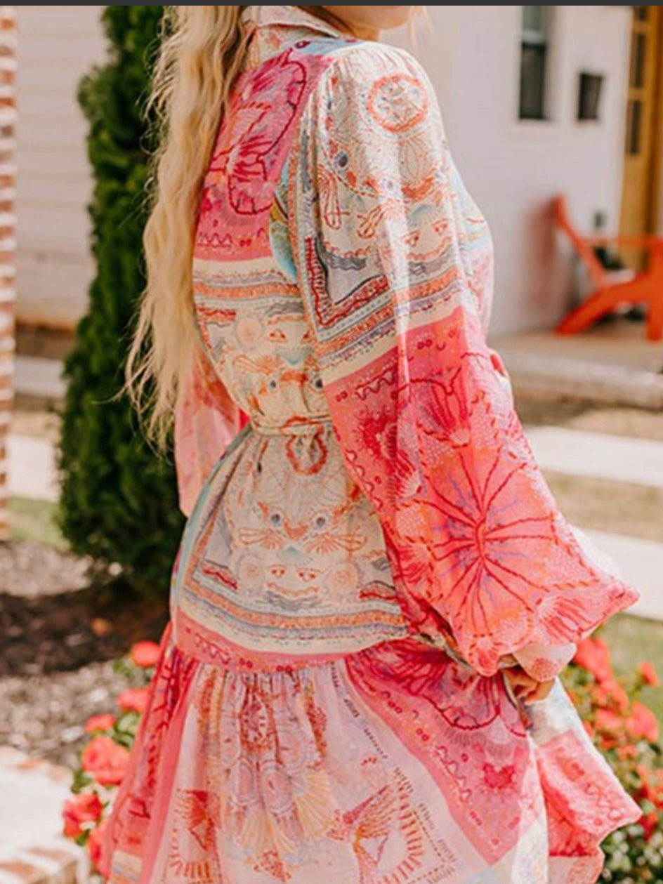 Boho Patches Dress