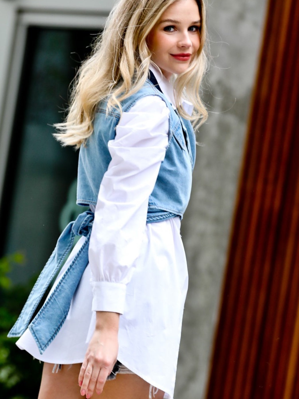 Dawn Denim Mix Tunic + Vest