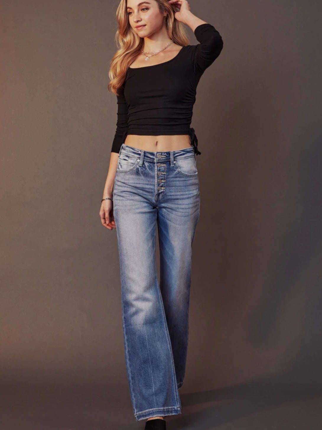 Holly High Rise Flare Kancan Jeans