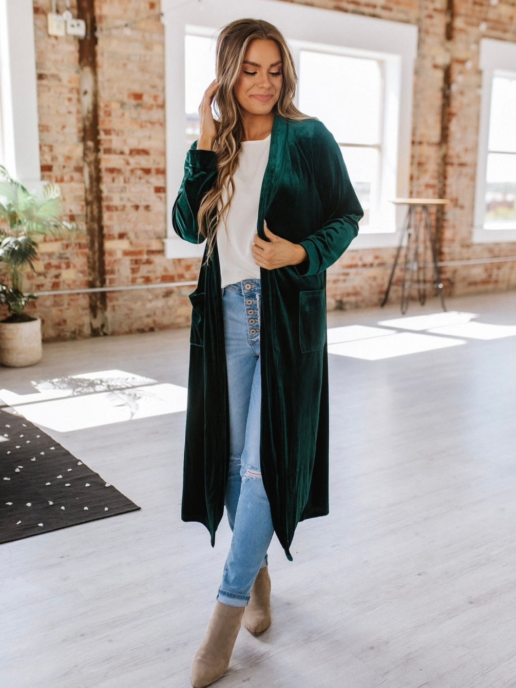 Velvet Vibe Long Duster