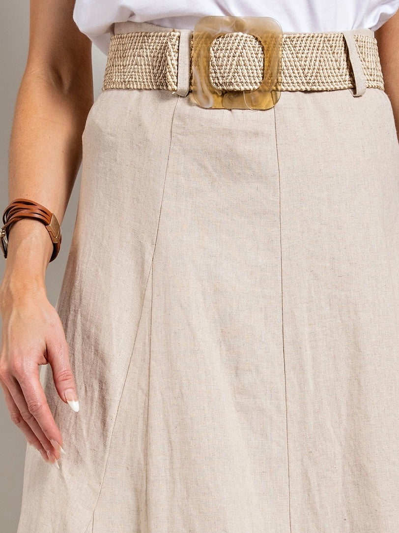 Linen Maxi Skirt