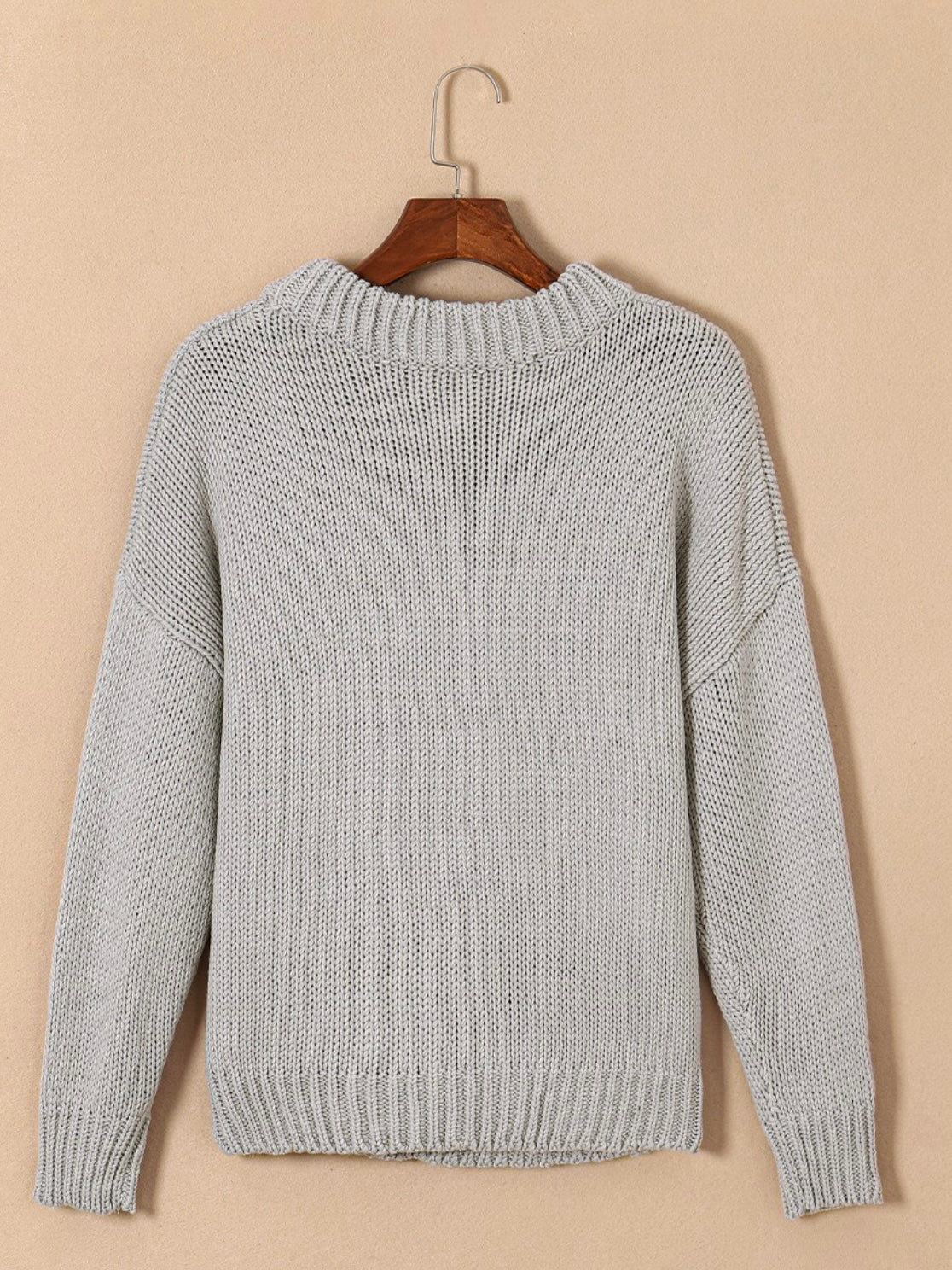 Grey Skies Knit Sweater