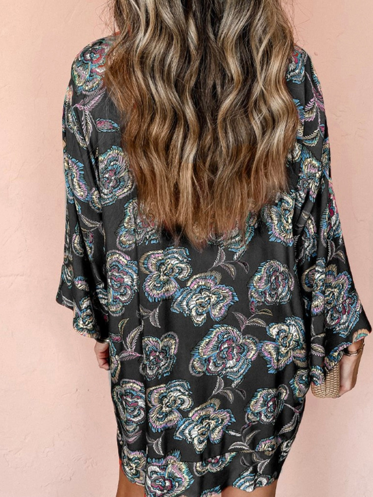 The Black Mandarin Shirt Dress