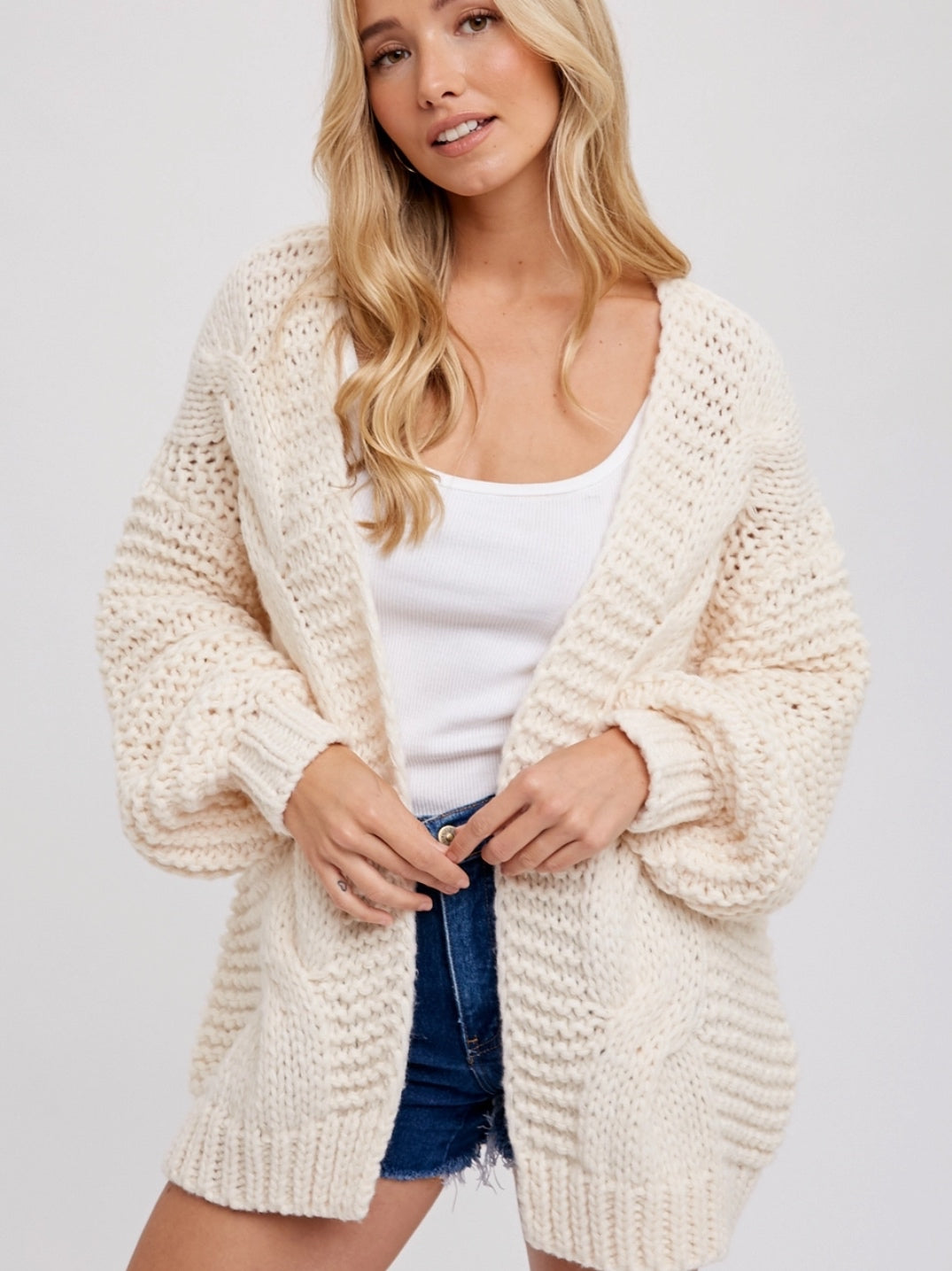 Chunky Cable Cardigan